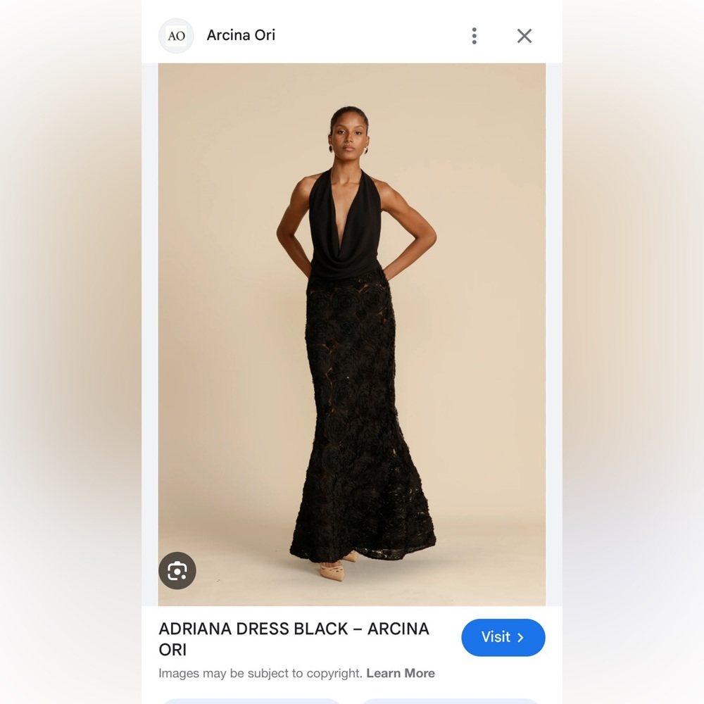 Arcina Ori Black Maxi Dress - Picture 2 of 6